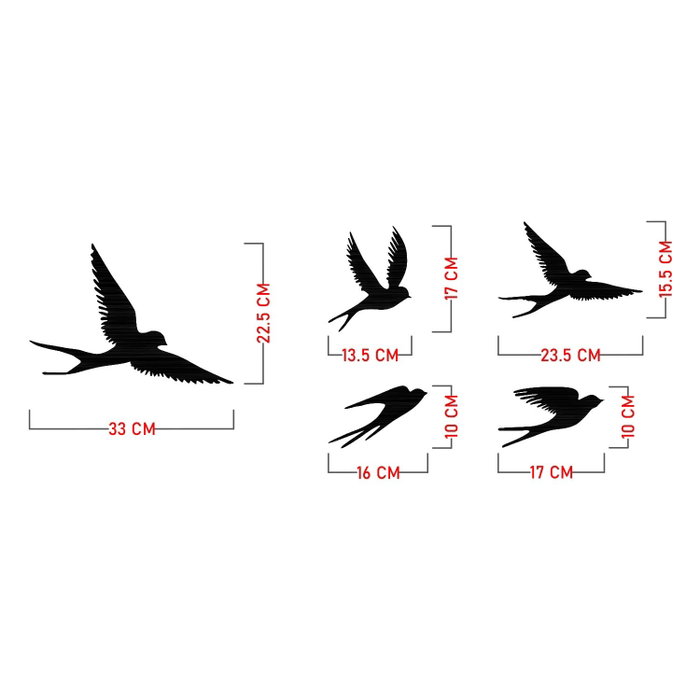 Wallity Crow Escultura de Pared de Metal con Diseño de Aves Wallity Crow Escultura de Pared de Metal con Diseño de Aves